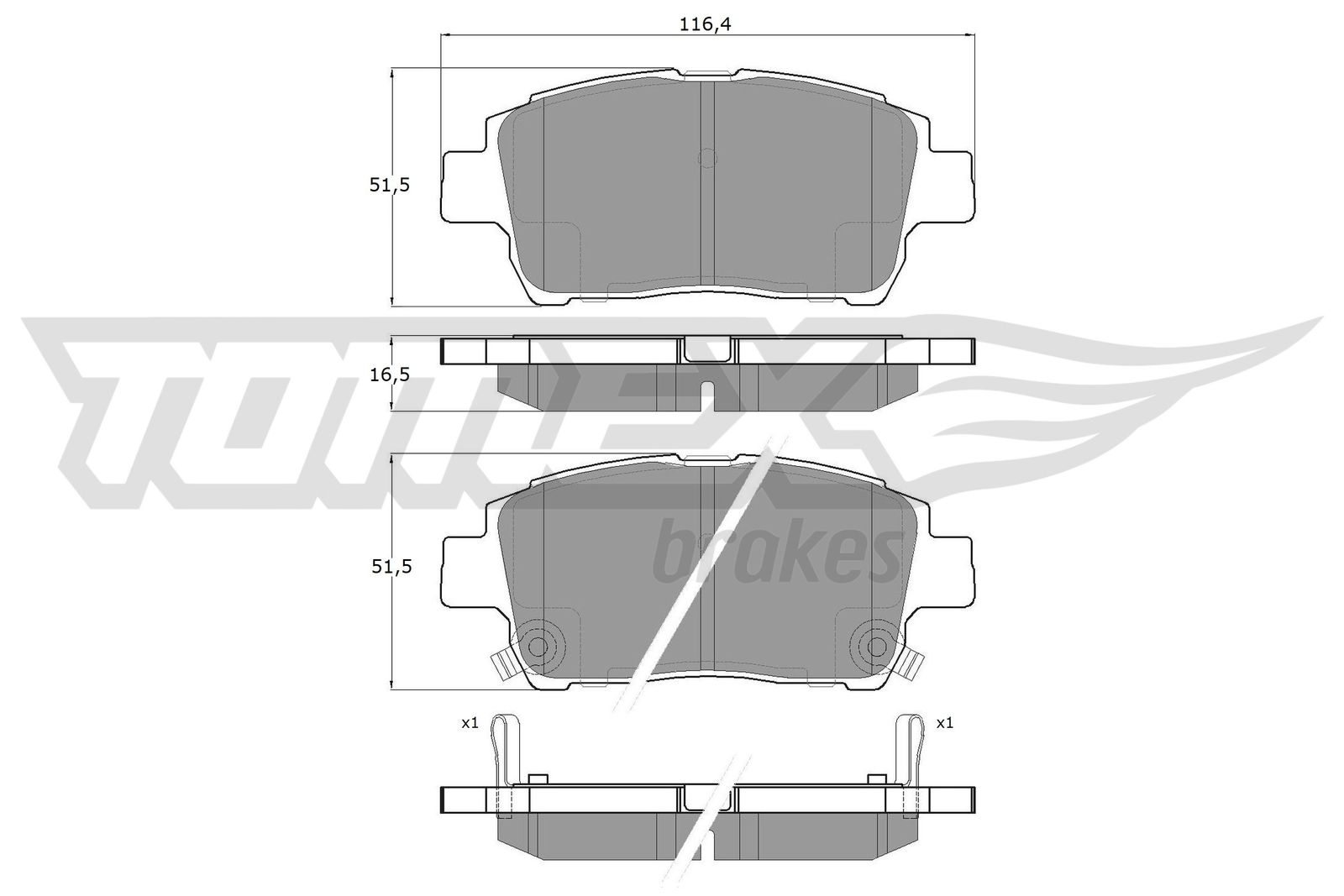 TOMEX Brakes TX 13-88 Sada...